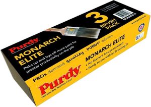 Purdy MONSPEC3  Monarch Elite Brush Set 3 Brushes 1x1.5" 1x2 1x3"