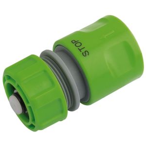 Draper Garden Hose Connector with Water Stop Feature 1/2" 13mm
