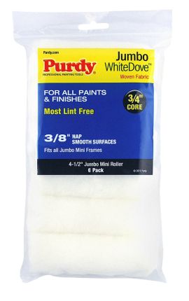 Purdy 140624612 White Dove Jumbo Mini Roller 4.5" x 3/8" Nap (6)