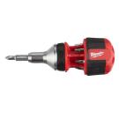 Milwaukee 4932471868 8 In 1 Compact Ratcheting Multi-Bit Screwdriver